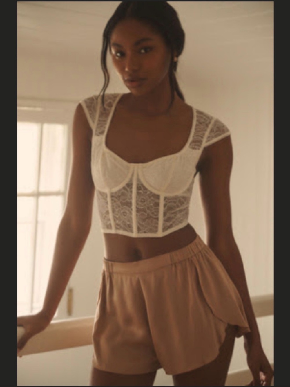Brand New LYREBIRD LACE CORSET PULLOVER TOP